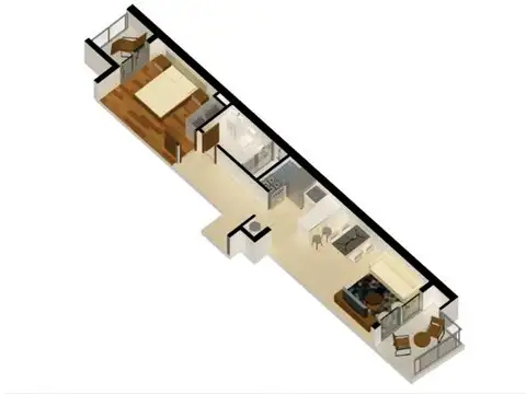 Departamento en Venta en Centro , USD 126.000