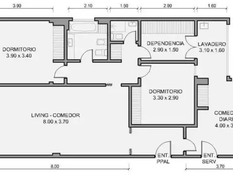 Departamento en Venta de 4 ambientes