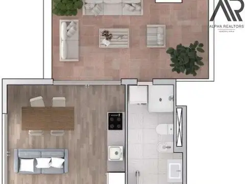 Departamento en Venta de 1 dormitorio