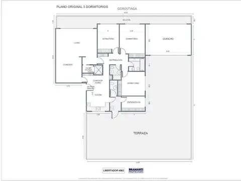 Departamento 4 ambientes con 3 baños