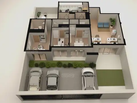 Departamento en Alquiler con 4 cocheras