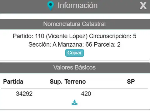 Terreno en Venta 29  mts Frente