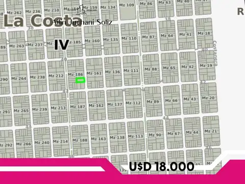 Terreno en Venta en Las Toninas, USD 18.000