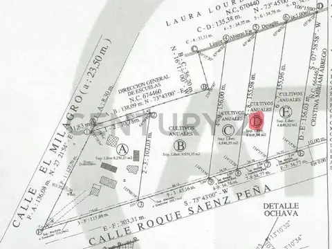 Lote en venta; Colonia Segovia, Guaymallén, Ubicado sobre calle El Milagro S/N.