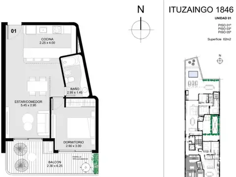 VENTA. Departamento 1 dormitorio en construcción.
