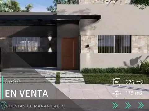 CASA 3 DORMITORIOS - CUESTAS DE MANANTIALES