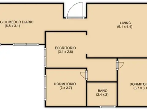 Departamento en Alquiler 56 años