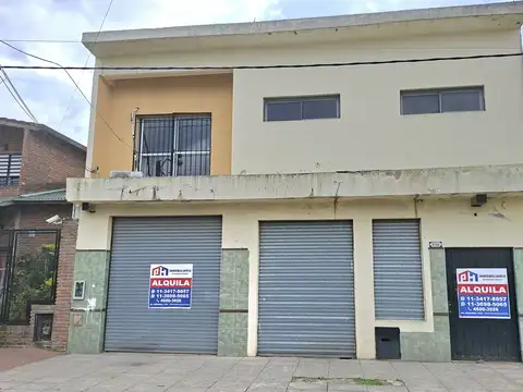 Alquiler 2 locales y galpón  (400 m² en dos plantas)
