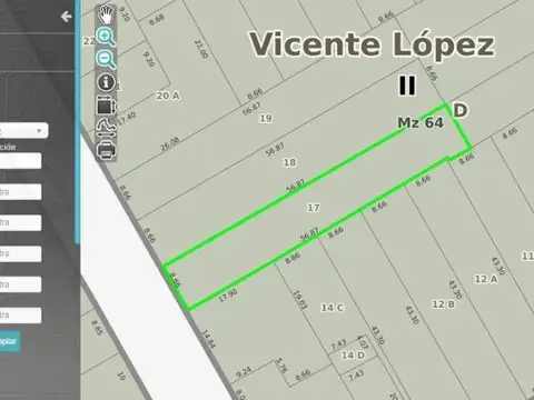 Terreno en Venta de 492,0 m2