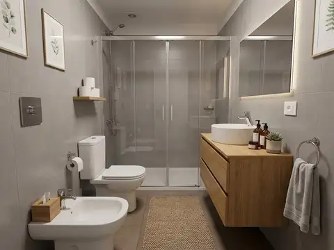 Departamento 2 ambientes con 1 baño