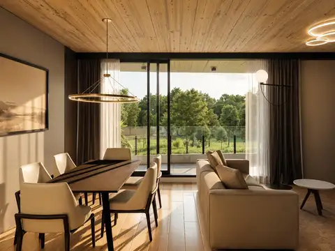 DEPARTAMENTO DE 3 DORMITORIOS VENTA VISTA DESPEJADA AL CAMPO DE GOLF FISHERTON ROSARIO