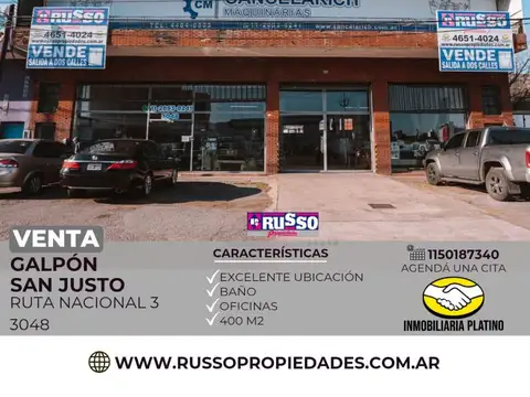 Venta de Galpón de Gran Superficie en San Justo - La Matanza