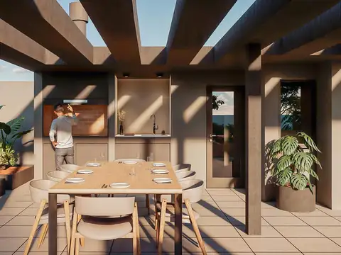 Departamento 2 ambientes con 1 baño