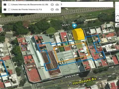 Terreno en Venta 3.580  mts Fondo
