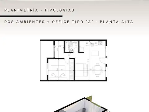 Departamento en Venta de 2 ambientes