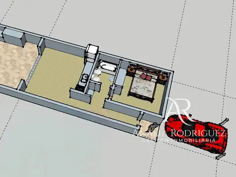 Departamento en Alquiler de 1 dormitorio