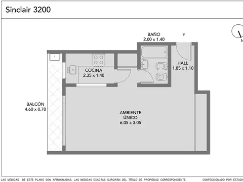 Departamento en Venta en Palermo, USD 90.400