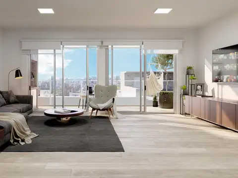 Depto Tipo Casa 3 ambientes con 2 baños