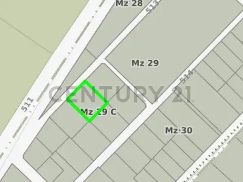 Terreno en Venta 47,50  mts Fondo