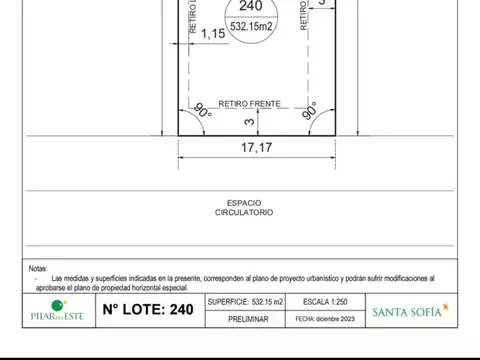 Terreno en Venta en Pilar Del Este - Santa Sofia, USD 46.900