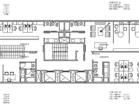 Oficina Monoambiente con 1 baño