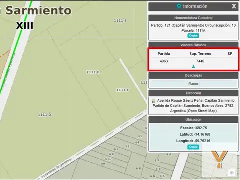 Terreno en Venta en Capitán Sarmiento, USD 1.499.000