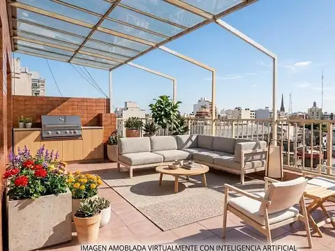 Venta Departamento 3 ambientes Impecable Muy luminoso Al frente Gran Balcón terraza Caballito