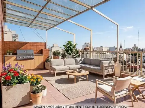 Venta Departamento 3 ambientes Impecable Muy luminoso Al frente Gran Balcón terraza Caballito