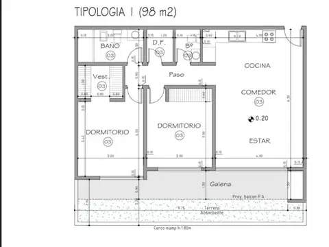 Departamento en Venta de 3 ambientes