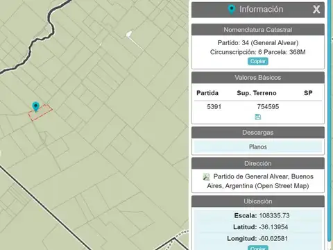 Venta - Campo mixto 4 parcelas de 779 has. totales en Gral.Alvear