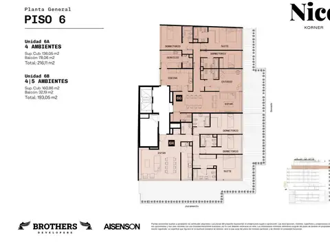 Departamento 5 ambientes con 4 baños