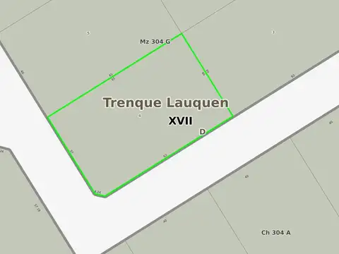 Lote en venta en zona sur de Trenque Lauquen