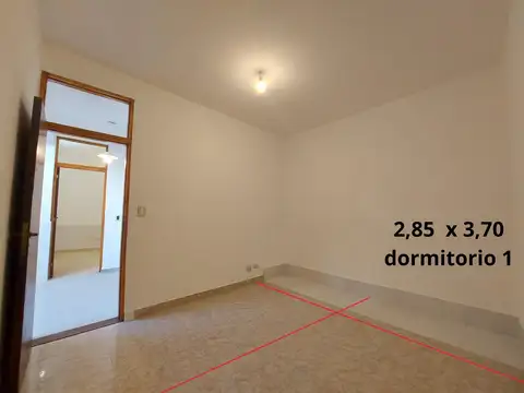 Depto Tipo Casa 3 ambientes con 1 baño