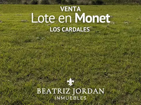 LOTE EN VENTA, BARRIO MONET, LOS CARDALES