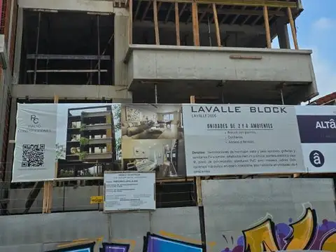 Departamento 2 ambientes con 1 baño