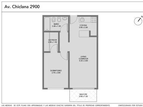 Departamento en Venta de 2 ambientes