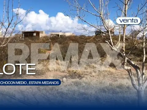 VENTA LOTE CHOCON MEDIO , ESTAPA MEDANOS