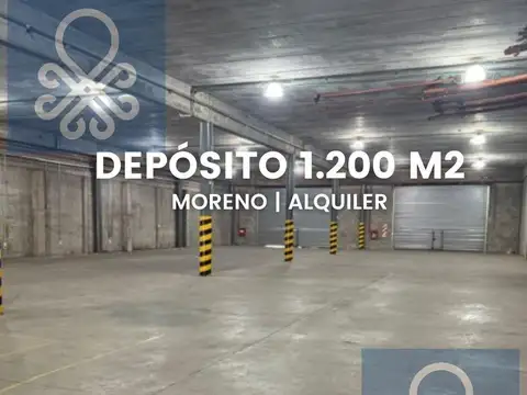 Depósito en alquiler de 1200 m2 en predio cerrado