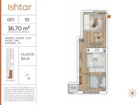 Departamento en Venta en Goes , USD 89.910