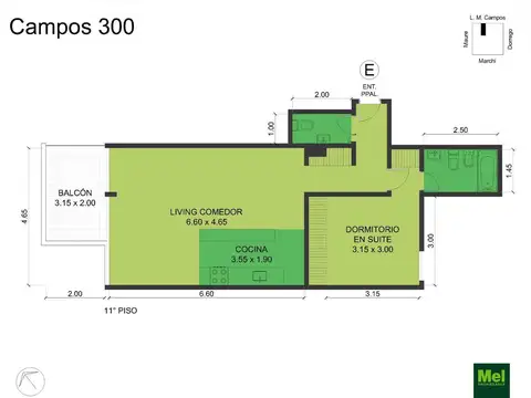 Av. Luis Maria Campos 300, Piso 11