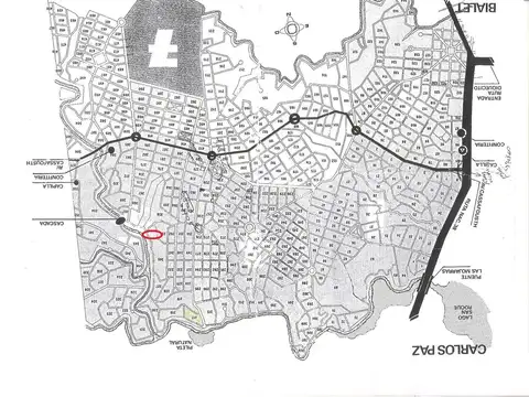 VENTA LOTE BIALET MASSE 5475 M2 COSTA AL RIO