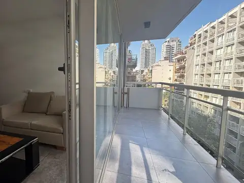 Departamento 2 ambientes super luminoso, piso alto en cañitas 