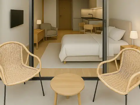Departamento 2 ambientes con 1 baño