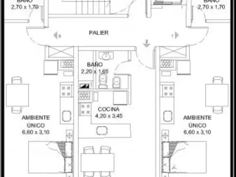Departamento en Venta en Echesortu, USD 59.000