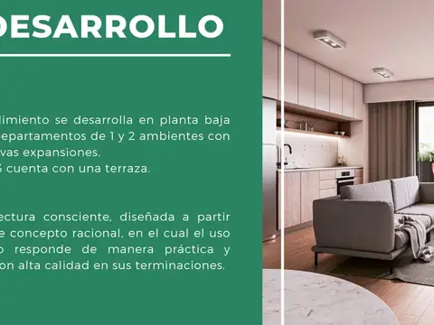 Monoambiente en pozo en Parque Patricios. Entrega junio 2027