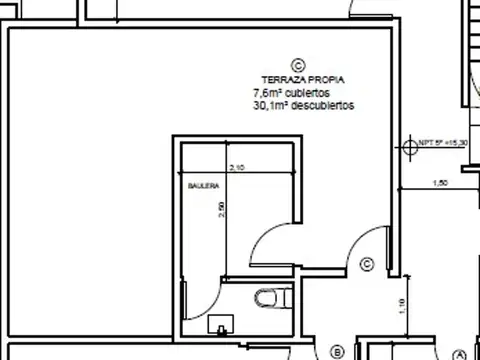 Departamento en Venta de 3 ambientes