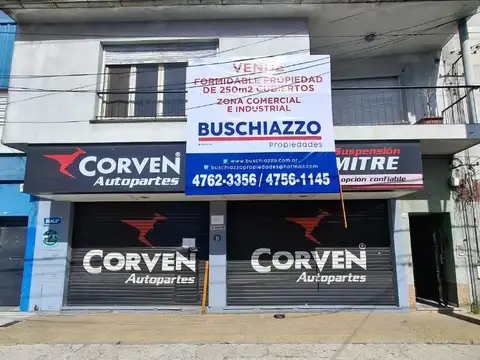 Local y vivienda en zona comercial e industrial