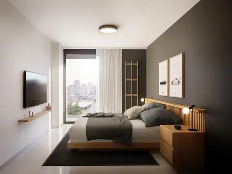 Departamento 2 ambientes con 1 baño