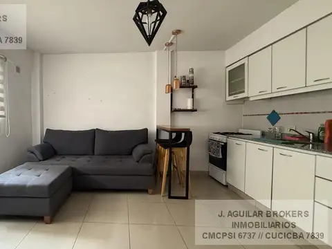 Departamento 2 ambientes con 1 baño