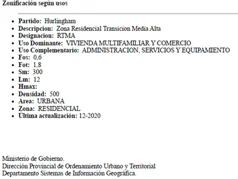 Terreno en Venta de 295,0 m2